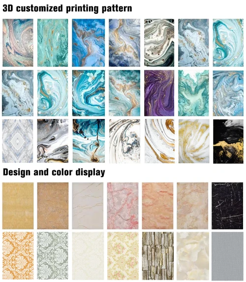 PVC Wall Panel UV Mármol Coating